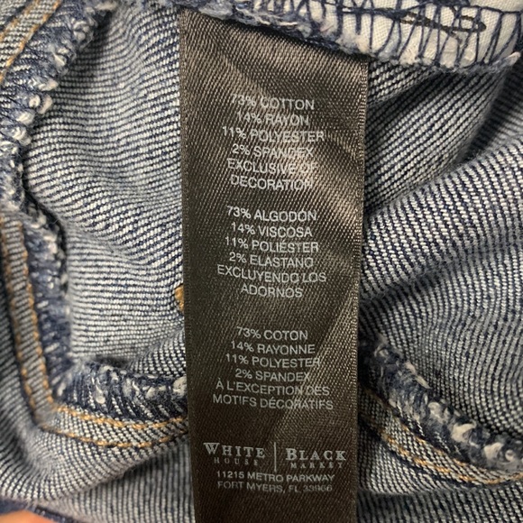 White House Black Market boot leg blue jeans - Picture 9 of 10